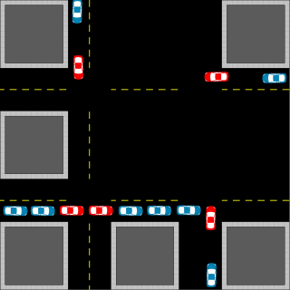 Gridlock Form of possible traffic congestion; used as an analogy for processes that dont make any progress