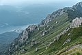 Mandello del Lario from above at Lago di Como, Lecco Arm of the lake.