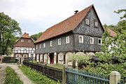 English: Buildings in Großschönau (Sachsen). Polski: Zabudowa we wsi Großschönau, Saksonia.