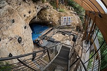 The excavation site of Fumane cave Grotta di Fumane 3.jpg