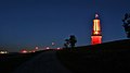 Grubenlampe, Halde Rheinpreußen, Blaue Stunde, 2010-10-09, II.jpg