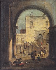 Venetian Capriccio: View of a Square and a Palace
