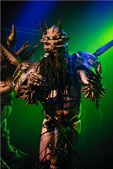 Brockie in character as Oderus Urungus in 2010