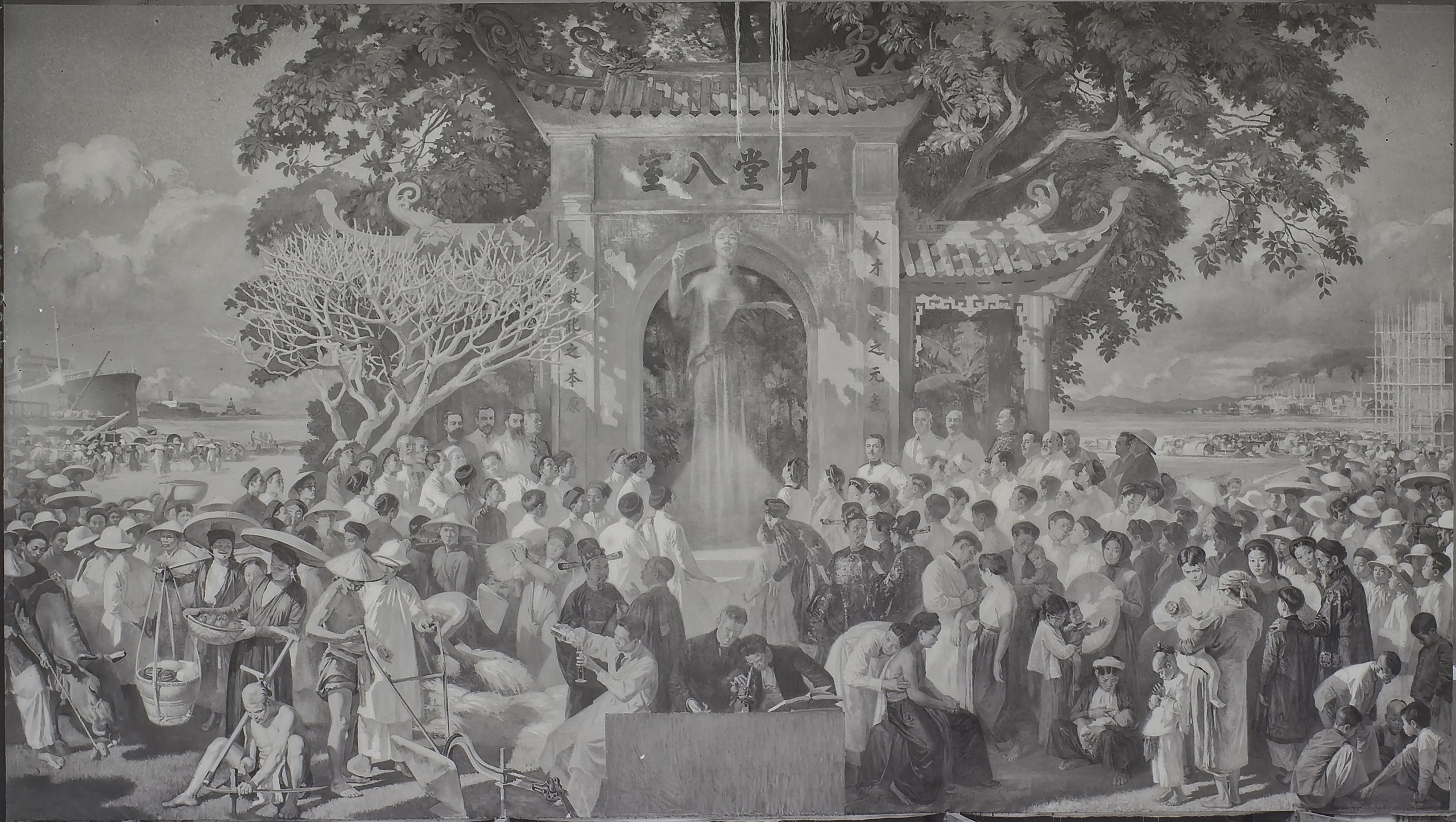 Tập tin:HANOI 1920-1929 - Université indochinoise - Peinture décorative du grand amphithéâtre.jpg - Wikipedia tiếng Việt