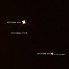 Bild des Sternsystems mit dem Planeten HD 131399 Ab links der Bildmitte