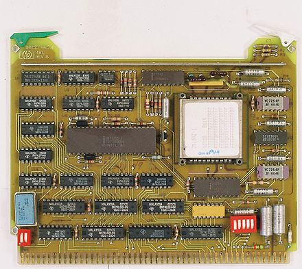 Magnetic bubble memory board from early HP 9000/200 series computer