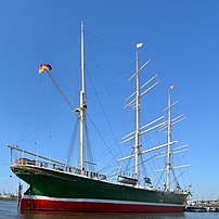 Le trois-mâts barque Rickmer Rickmers. (définition réelle 2 716 × 2 716)