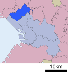 Hanamigawa-ku în orașul Chiba.svg