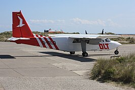 D-IOLO, een BN-2 Islander van OLT in 2009.