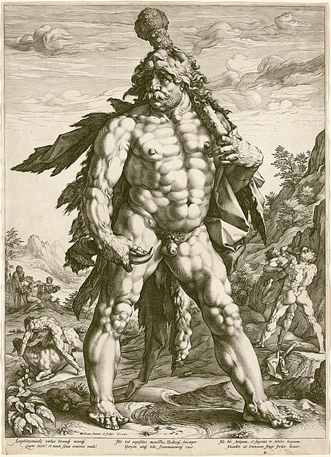 The Giant Hercules (1589) by Hendrik Goltzius