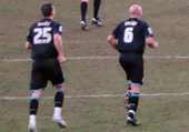 Jack Hobbs and Wayne Brown playing for Leicester City in January 2010. Hobbs & Brown.png