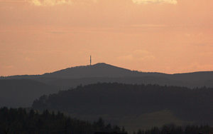 The summit of the Hochkelberg photographed from the goose neck