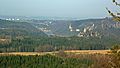 Brandaussicht mit Blick zum Gamig, der Bastei und dem Elbtal