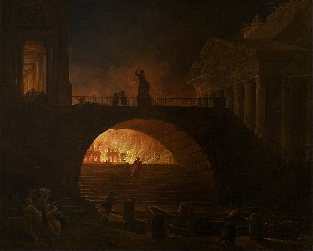 Agenda artistique de mai ! 1024px-Hubert_Robert_-_The_Fire_of_Rome_-_Google_Art_Project