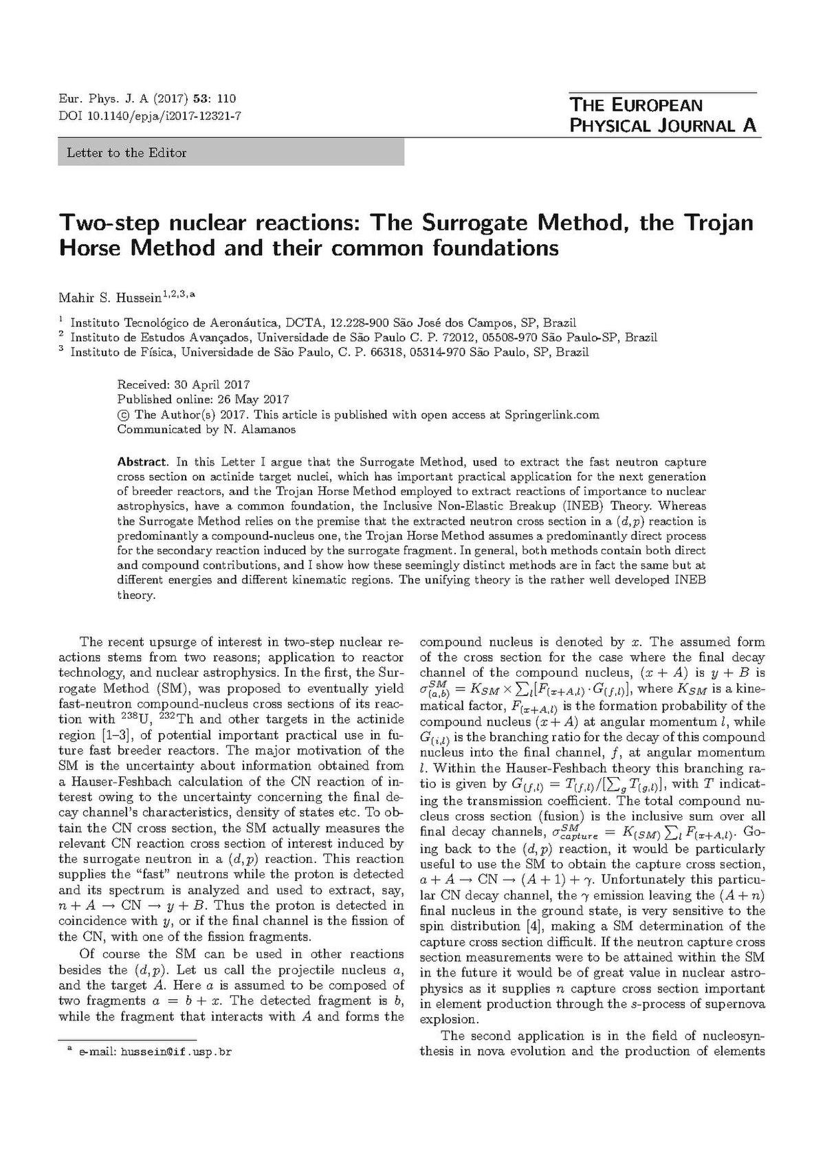 File Hussein2017 Article Two stepNuclearReactionsTheSur.pdf