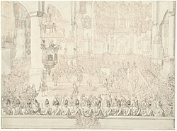 Huwelijk van Karel Christiaan van Nassau-Weilburg met prinses Carolina, 1760, RP-T-00-2052