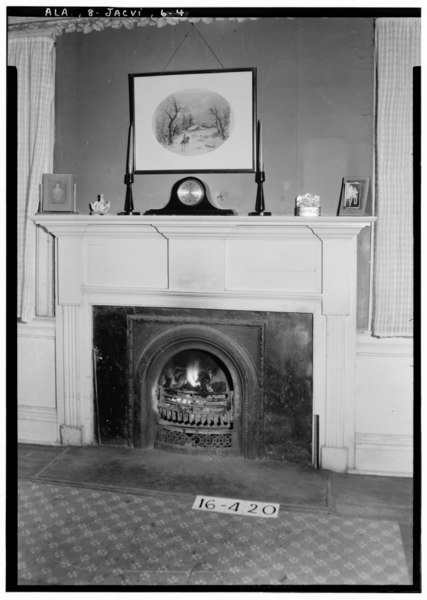 File:INTERIOR FIREPLACE. - Weaver House, 420 East Ladiga Street, Jacksonville, Calhoun County, AL HABS ALA,8-JACVI,7-4.tif