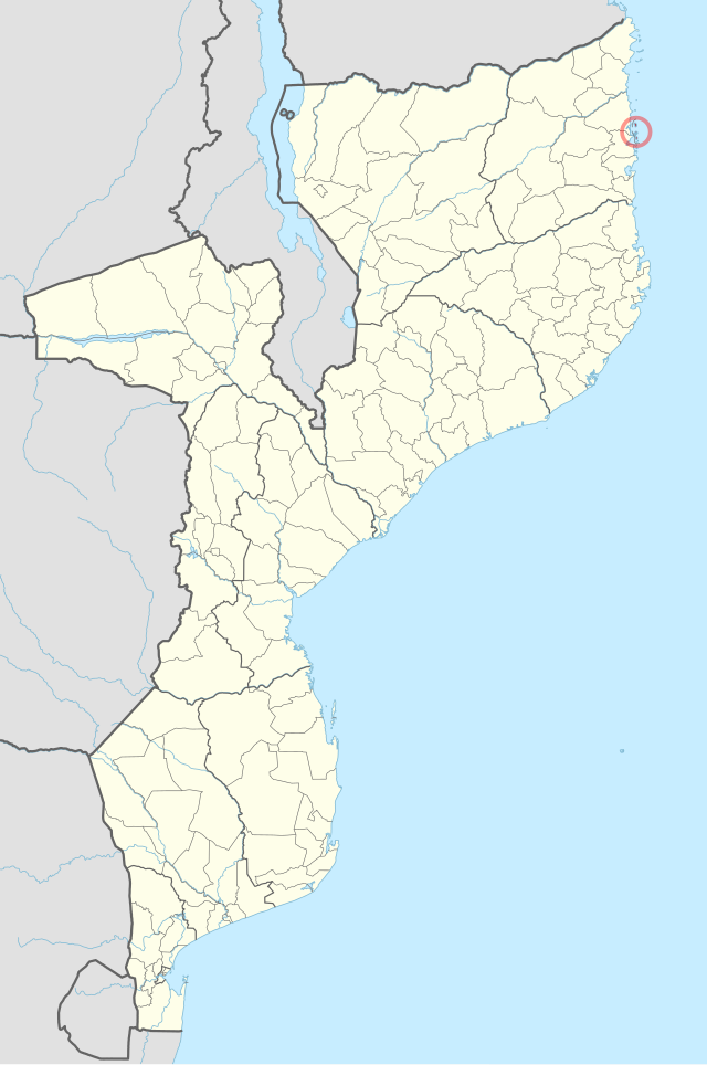 Localização do distrito em Moçambique