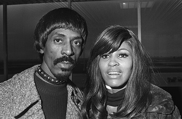 Ike & Tina Turner arriving at Amsterdam Airport Schiphol in 1971