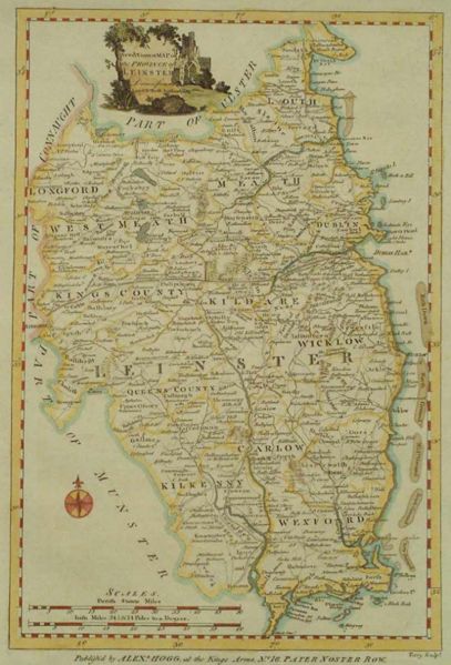 Leinster, province of Ireland (Hogg, 1784)