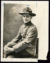 Sgt. Irving Berlin shortly before Yip Yip Yaphank moved from Camp Upton to Broadway Irving Berlin, now a sergeant in the United States Army, who has written the military revue "Yip, Yip, Yaphank" at the Century Theatre, beginning Monday, Aug. 19th LCCN2016652339.jpg