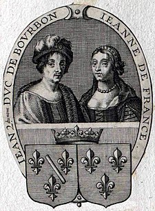 Johana Francouzská a Jan II. Bourbonský
