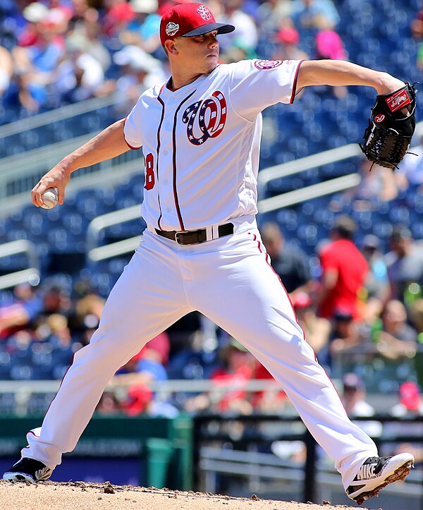 Hellickson with the Washington Nationals in 2018