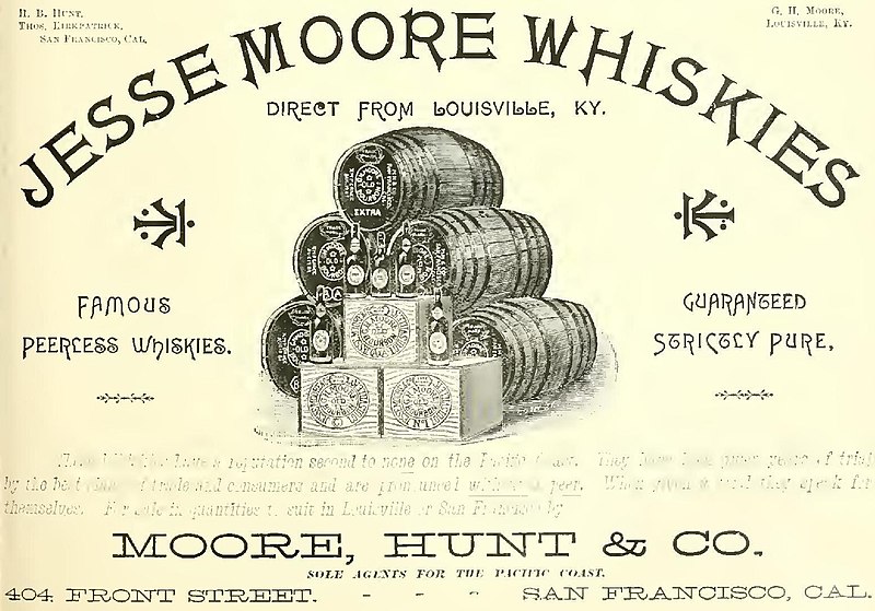 File:Jesse Moore Whiskies Louisville, Kentucky - Pacific wine and spirit review (IA pacificwinespiri29sanfrich) (page 137 crop).jpg