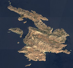 Satellitenbild von Kalymnos
