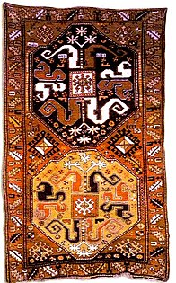 A Karabagh carpet of the Malibayli sub-group. Malibayli village of Shusha, 1813