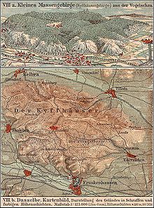 Map of the Kyffhäuser range (about 1913)