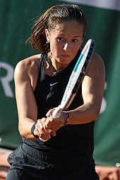 Daria Kasatkina reached her first Grand Slam semifinal, and won two singles titles. Kasatkina RG21 (14) (51376890144).jpg