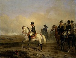 Emperor Napoleon I and his staff on horseback