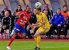 Kevin Amuneke has played 24 Superettan matches for Oster. Kevin Amuneke 111009 AFF-Oster 3-0 5801.jpg
