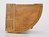 Wooden sine-cosine quadrant (1840)