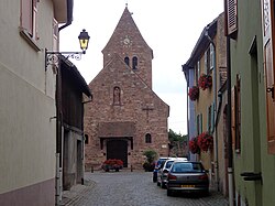 Vue de la chapelle à partir de la rue