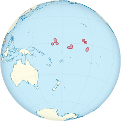 Ligging van Kiribati