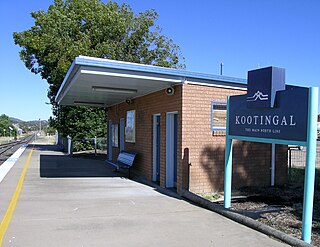 <span class="mw-page-title-main">Kootingal railway station</span> Railway station in New South Wales, Australia