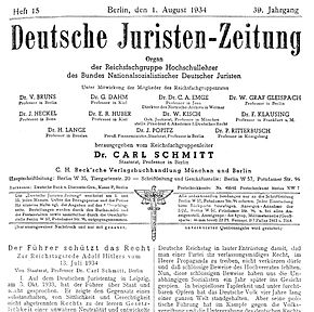 Deutsche Juristen-Zeitung: Geschichte der Zeitschrift bis zum Nationalsozialismus, Geschichte der Zeitschrift ab 1933, Zitierweise