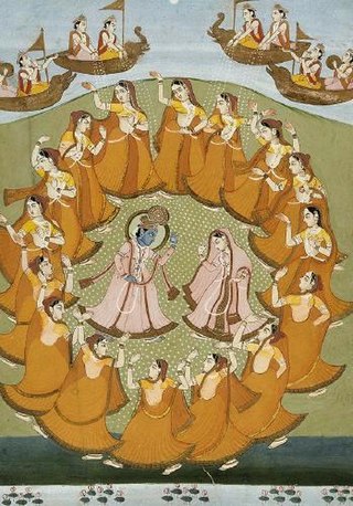 <span class="mw-page-title-main">Raslila</span> Divine dance of Radha Krishna with Gopis