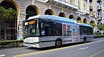 La Spezia Solaris trolleybus 819 southwest-bound on Via Domenico Chiodo, on route 3 in 2017.jpg