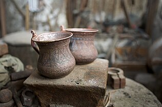 Buta bəzəyi nümunəsi. Lahıc misgərlik sənəti