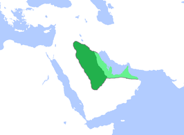 Kaart van het koninkrijk van de Lakhmiden