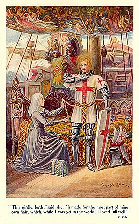 Ilustracija Lancelota i Guinevere