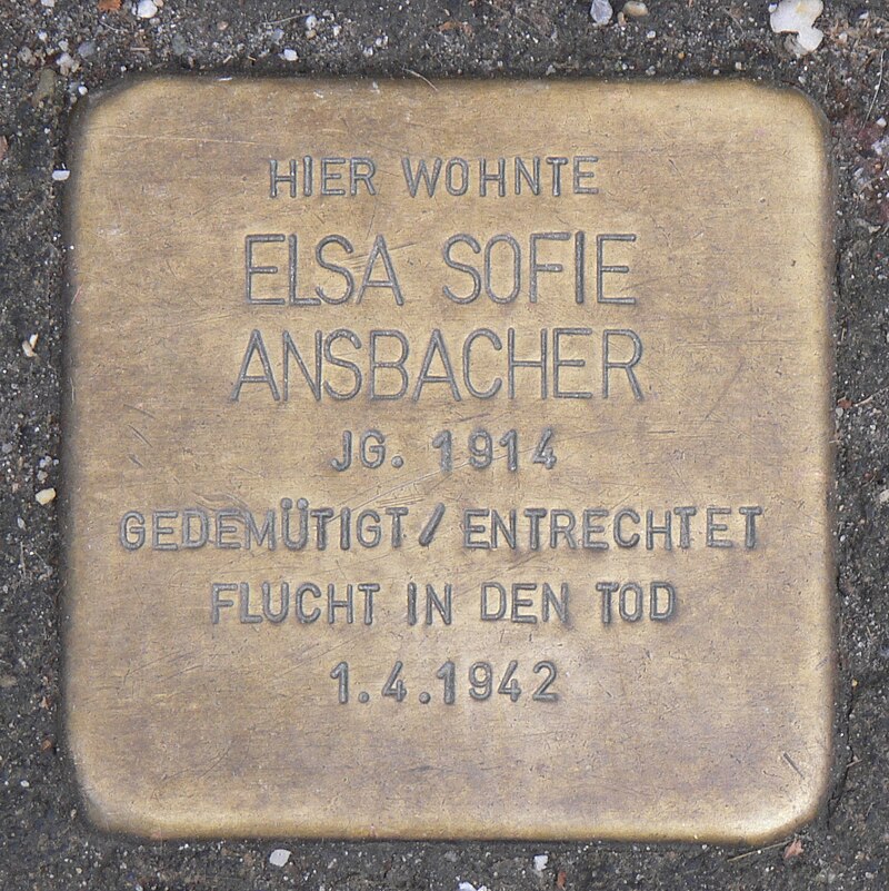 Landshut Stolperstein Ansbacher, Elsa Sofie.jpg