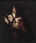 ジョルジュ・ド・ラ・トゥール The Blower with a lamp, 1649