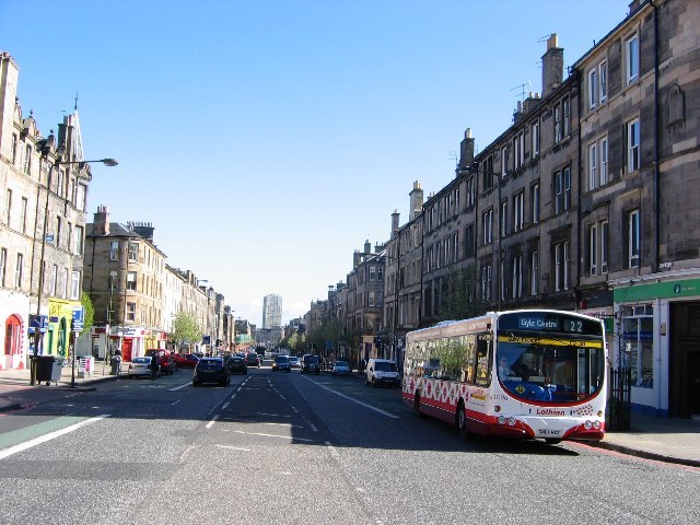 Looking down Leith Walk towards Leith in 2005
