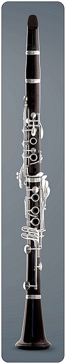 Böhm klarinett med 17 tangenter och 6 ringar, utvecklades 1843