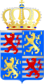 Storhertug Henris mindre våpen med skjold kvadrert av Luxembourgs løve og Huset Oranien-Nassaus løve.