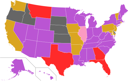 Map of the third ballot for the 2020 presidential nomination by first place in state delegations.
Jo Jorgensen (30)
Jacob Hornberger (10)
John Monds (4)
Vermin Supreme (1)
Tie (6) Libertarian Party presidential convention third round, 2020.svg